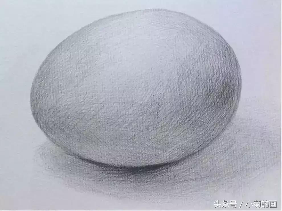 素描基础绘画鸡蛋教程,素描基础绘画几何