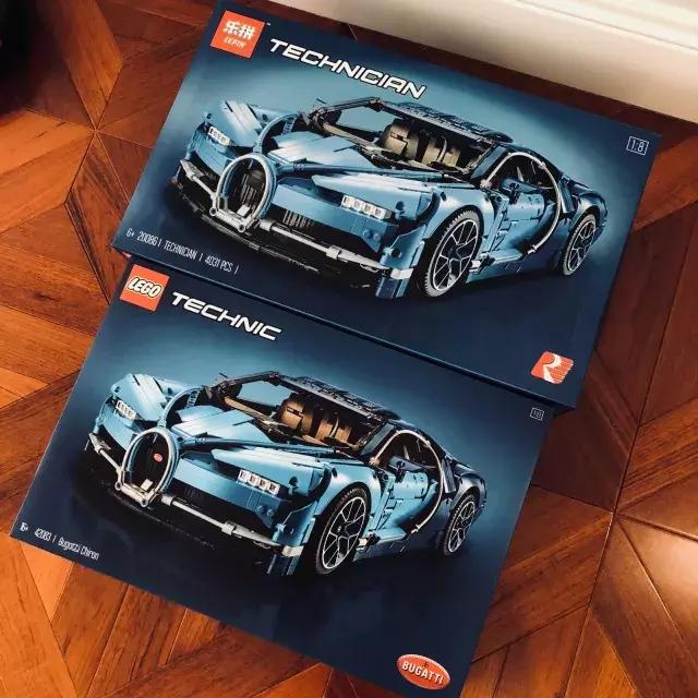 乐高10261与乐拼对比,乐拼和乐高布加迪的区别