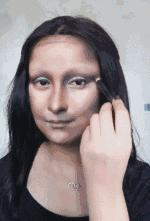 27岁重庆妹子化妆成蒙拉丽莎,重庆妹子化妆