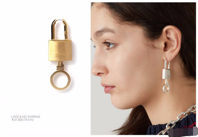 王菲回形针耳环,王菲回形针