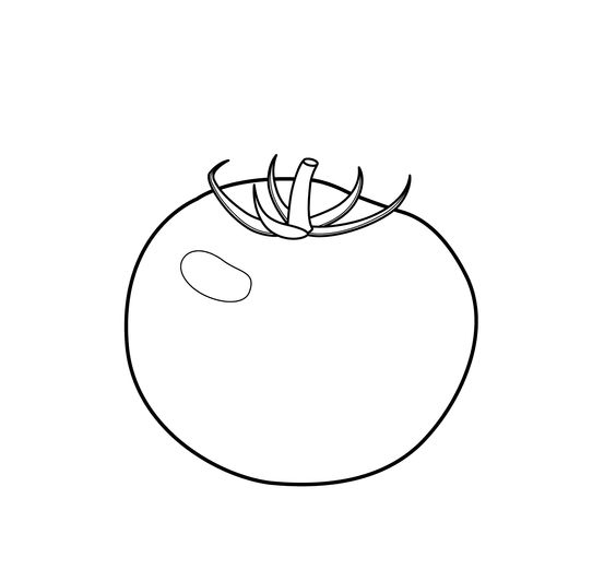 各种水果蔬菜的简笔画图片,简笔画蔬菜水果24张简单简笔画