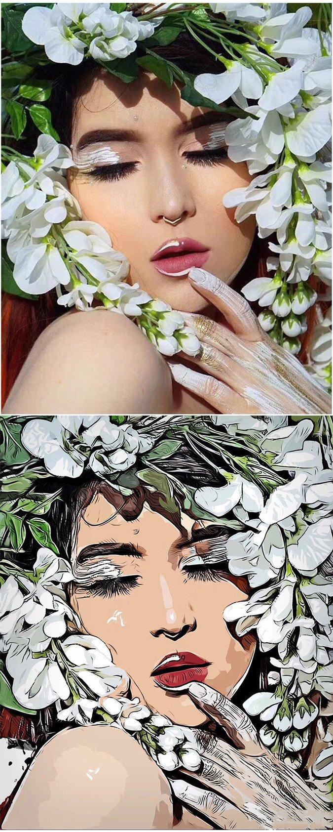 最好用的ps一键美化的插件,ps插件一键给线稿上色