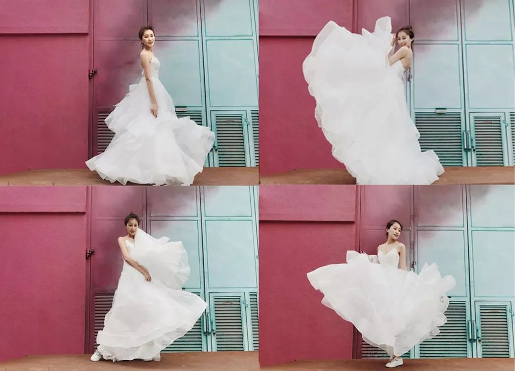 用手机自拍婚纱照,单人婚纱自拍怎么拍