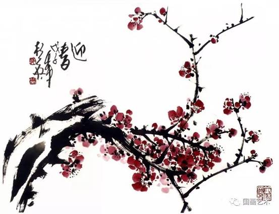 转画教学,中国画零基础入门画梅花