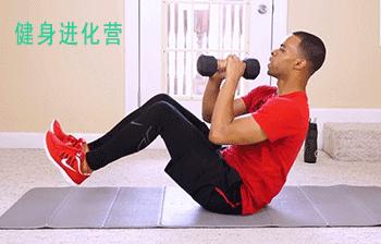 哑铃练侧腹肌训练方法,哑铃训练腹肌最有效的动作