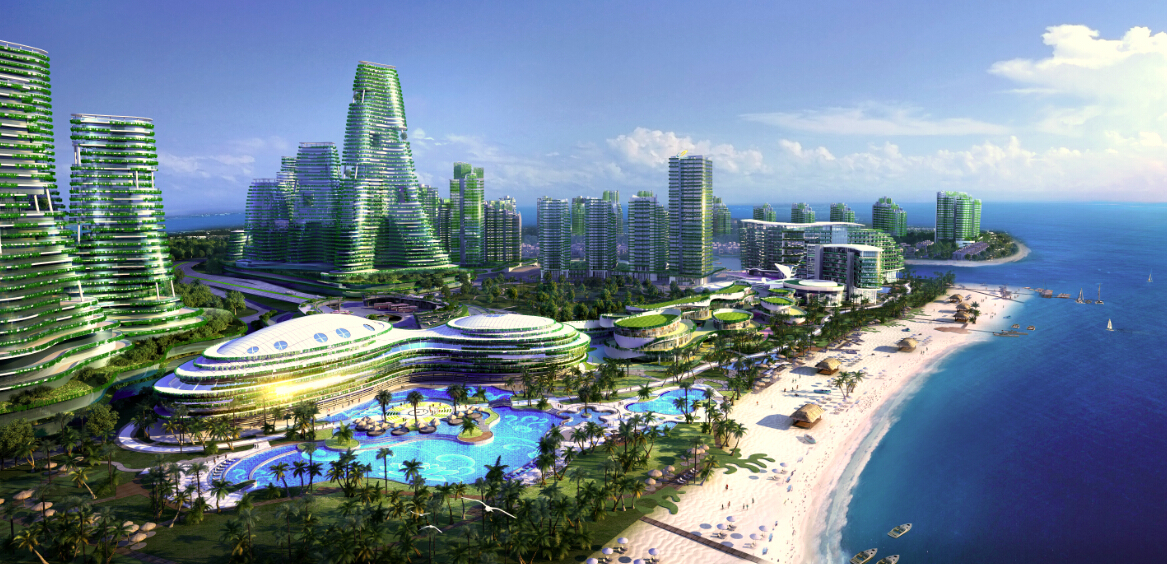 垂直森林绿化设计图,建设城市垂直绿化的好处