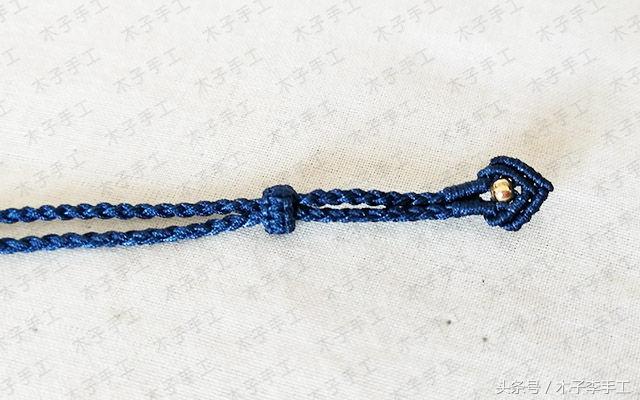 项链绳编法收尾打结扣,项链绳扣怎么系