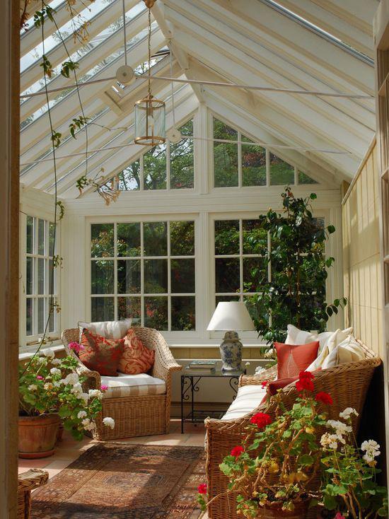 阳光房绿植装修效果图,阳光房怎么布置好看图片欣赏