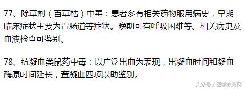 临床常见疾病总结,医生整理了140条常见临床病症知识
