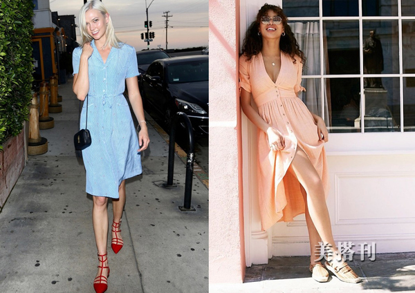 午后休闲时光，淡雅连衣裙放慢你的生活节奏