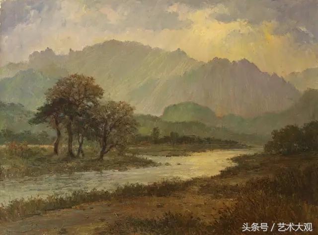 朝鲜风格人物村庄的油画,朝鲜张元吉写实油画人物作品欣赏