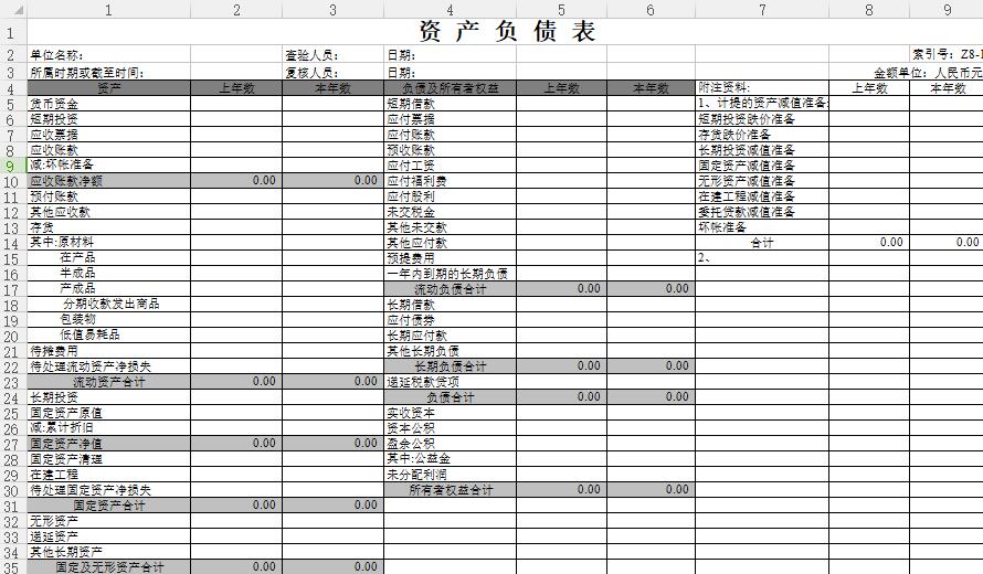 月度财务报表表格模板简单,小企业财务报表模板excel