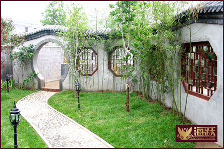 模拟人生古典中式庭院,中式围墙庭院大门图片大全