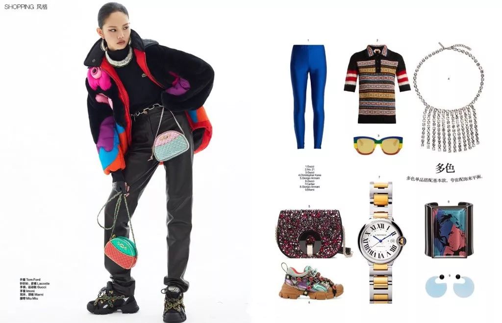 雎晓雯和国外模特拍广告,超模雎晓雯穿搭