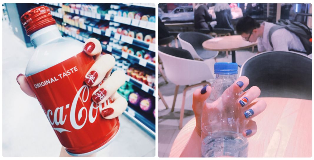 美甲款式图片ins中长款裸色系渐变,好看的美甲ins推荐