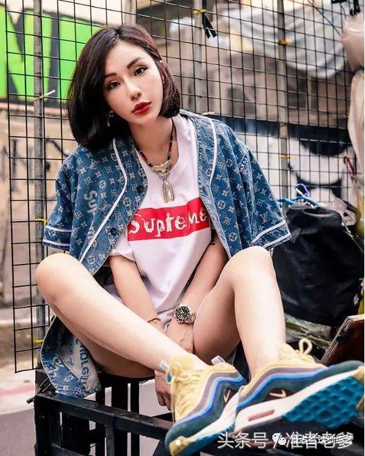 胸部撑起一滩水！被开价50万一晚，她是台湾超致命的Sneaker女孩