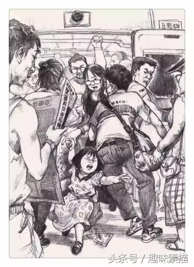 场景速写人物画法,场景速写画面节奏感怎么表现