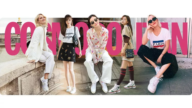 江疏影运动鞋广告,江疏影同款运动鞋