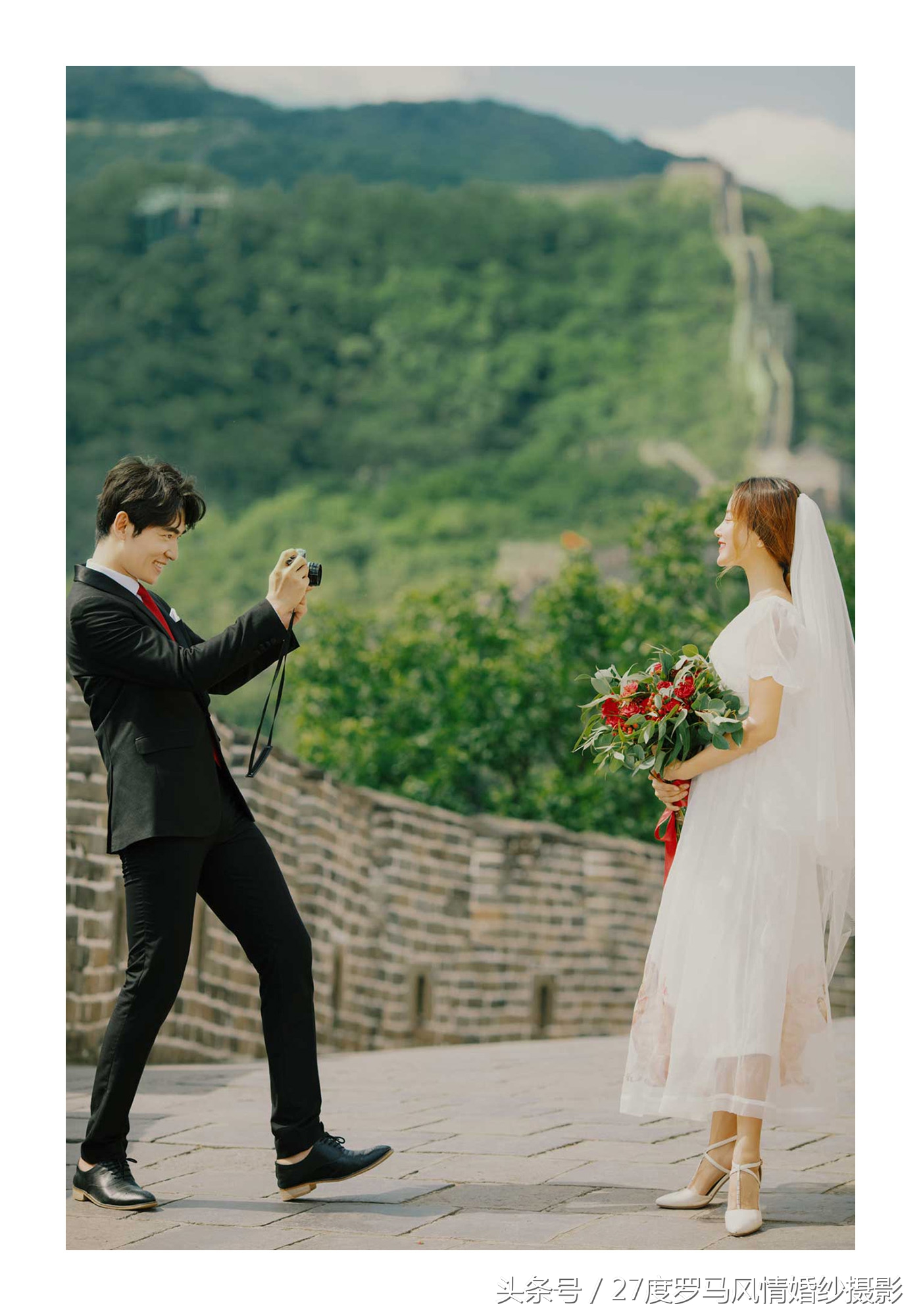 长城拍摄婚纱照,如何在北京拍好看的照片
