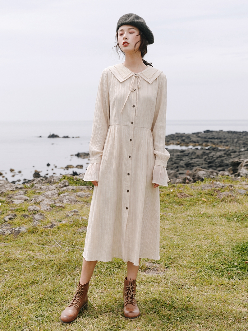 森系甜美少女碎花裙,森系甜美粉色裙高端