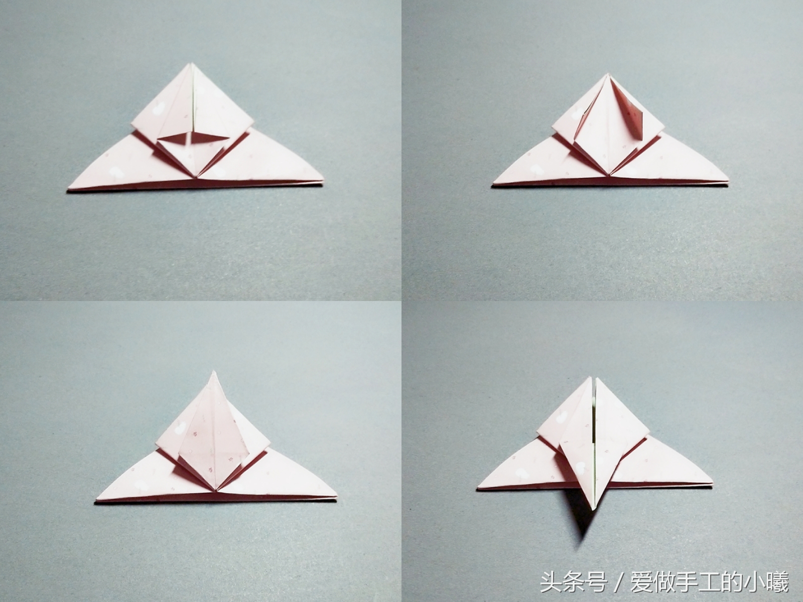 爱心千纸鹤折纸详解,100块爱心千纸鹤