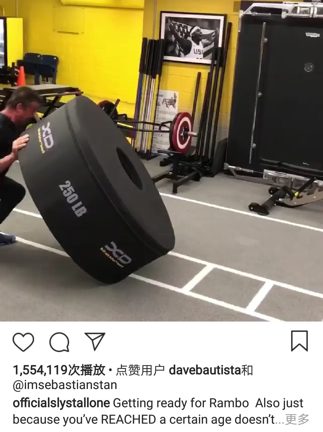 史泰龙肌肉爆棚,72岁的史泰龙肌肉状态