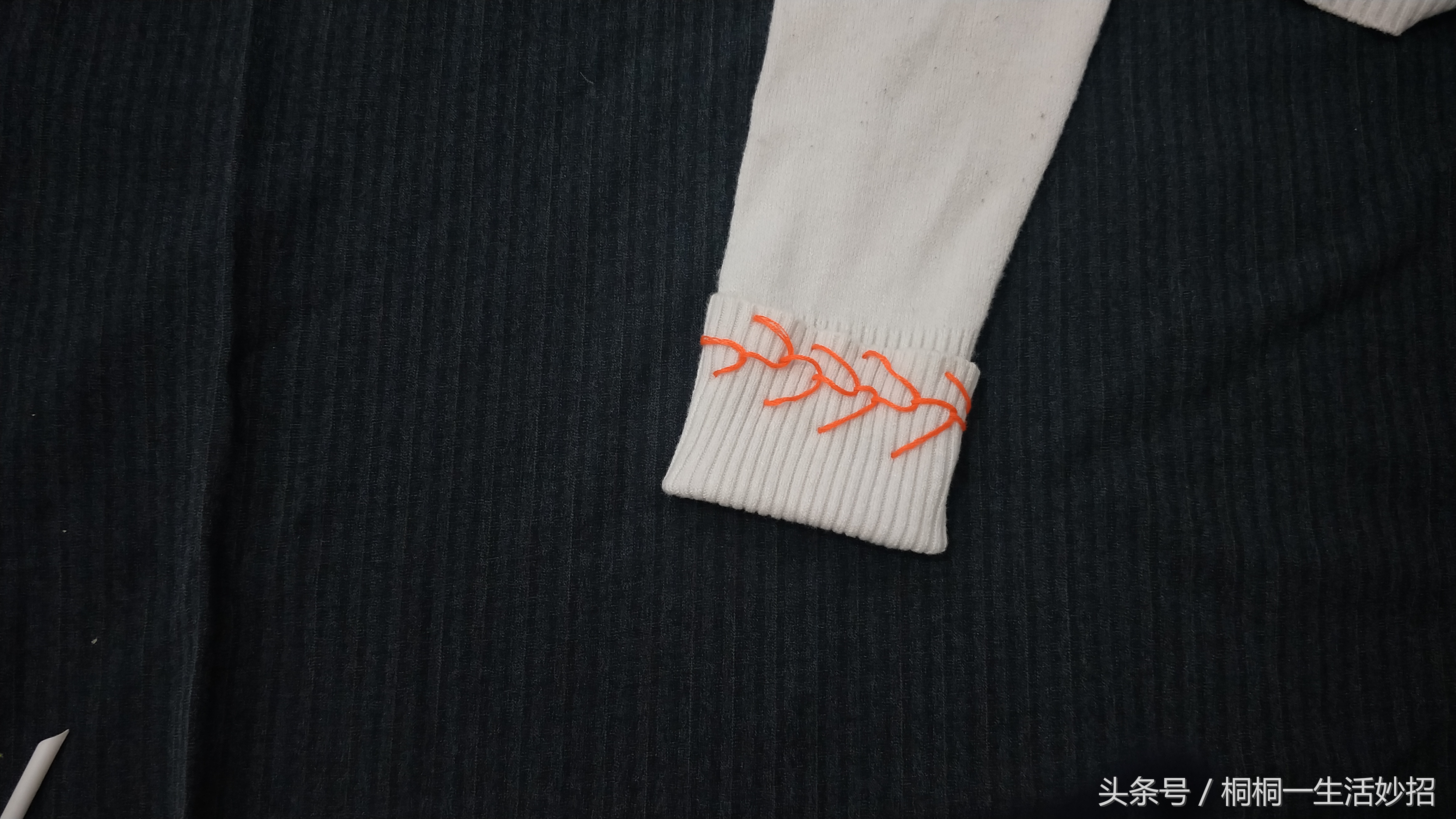 袖子长了怎样缝针好看,袖子长了不剪掉的做法