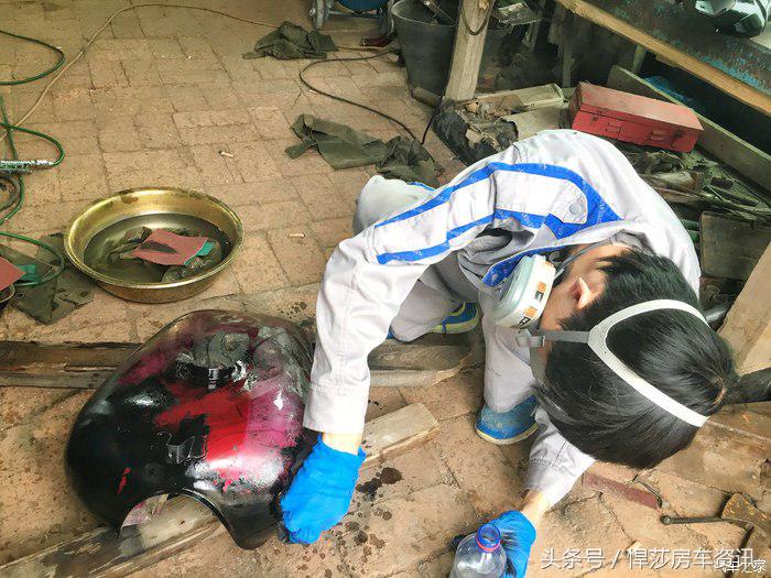 大林子手工打造一台哈雷,定制哈雷制作过程