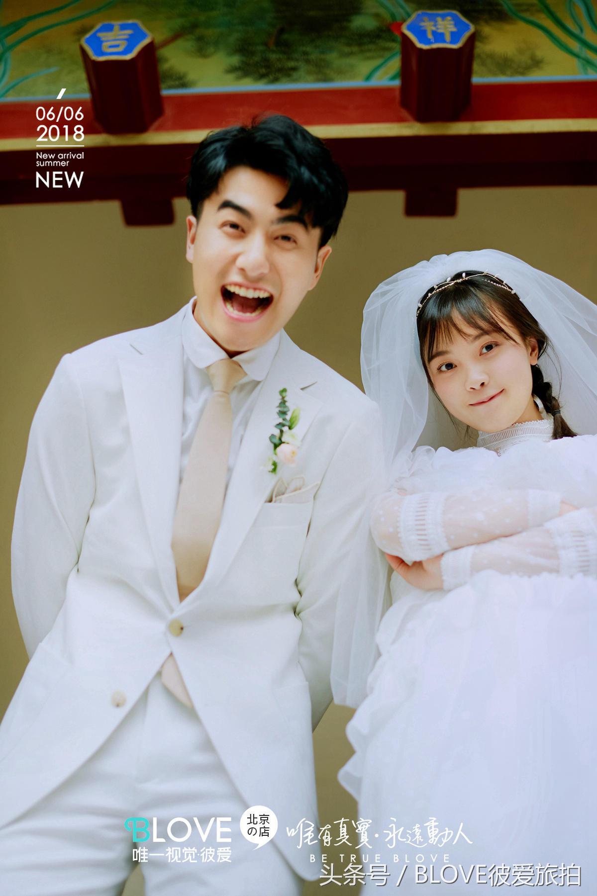 文艺风婚纱照去哪里拍,北京婚纱照甜蜜风格