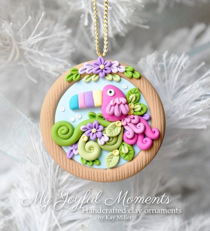 手工diy小挂件古风,软陶手工作品简单又好看