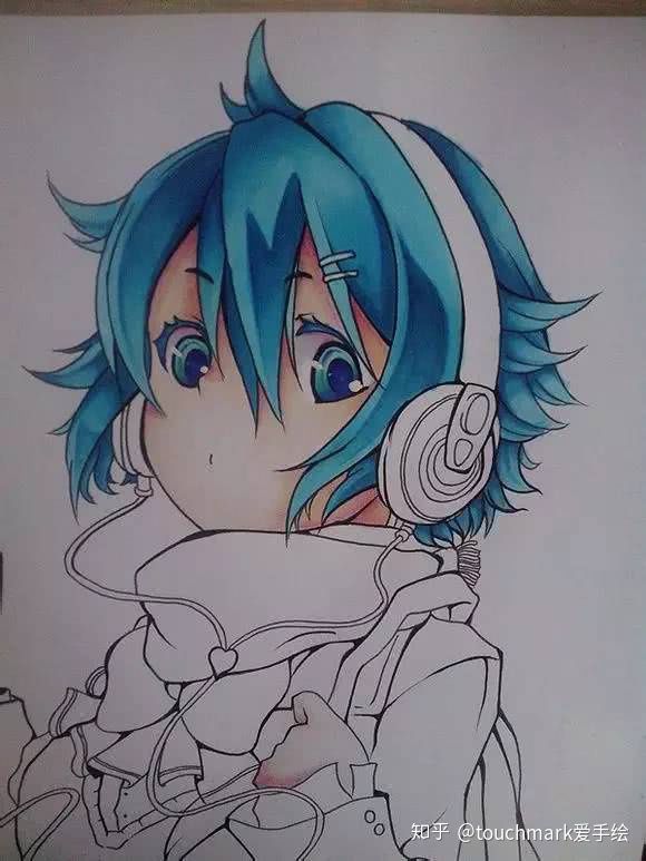 马克笔手绘动漫人物天官赐福,动漫人物马克笔手绘女生霸气