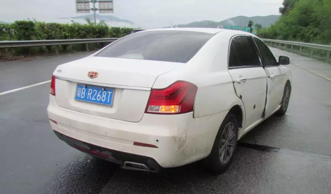 吉利撞大货车事件始末,高速逆行吉利被撞翻后续