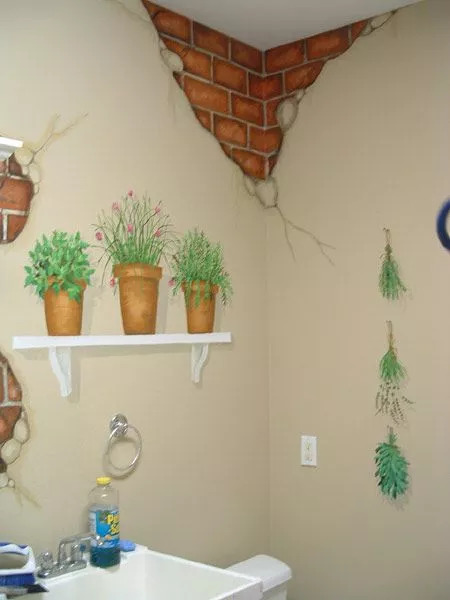 家周围的墙绘,家里的一处角落墙绘