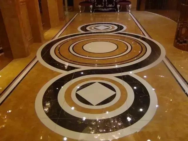 大理石水刀拼花客厅效果图,让人惊艳的水刀拼花图集