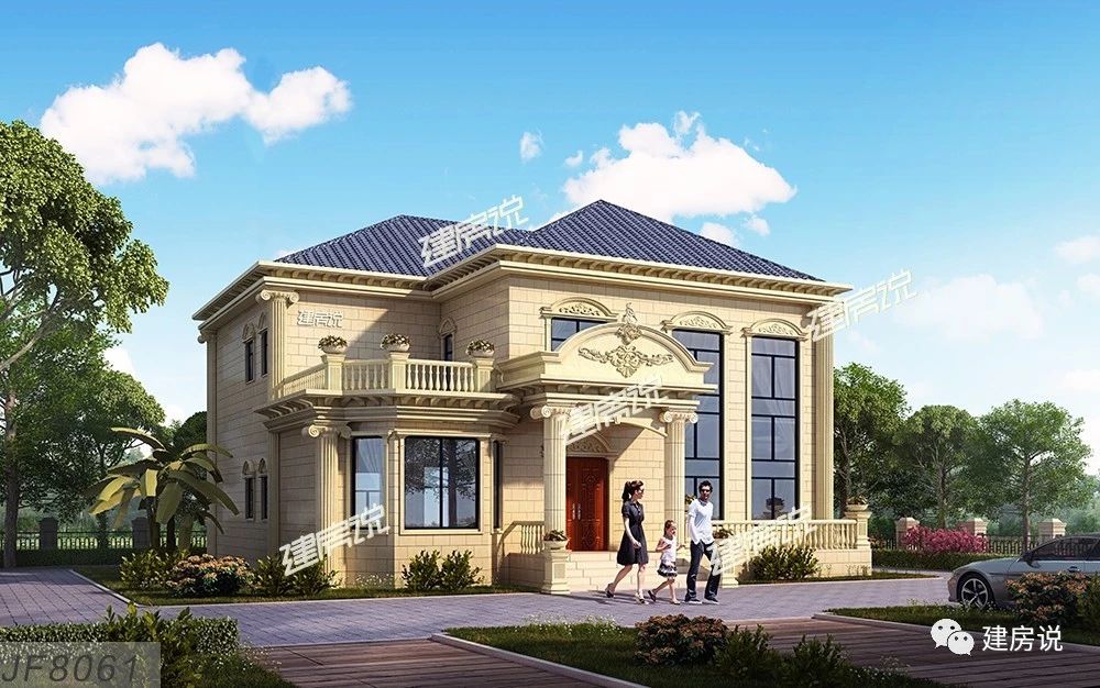 20万最新款二层别墅效果图,2020款二层别墅20万