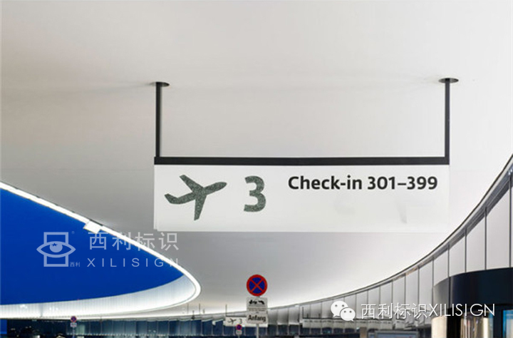 空港观察郑州,航站楼设计标识