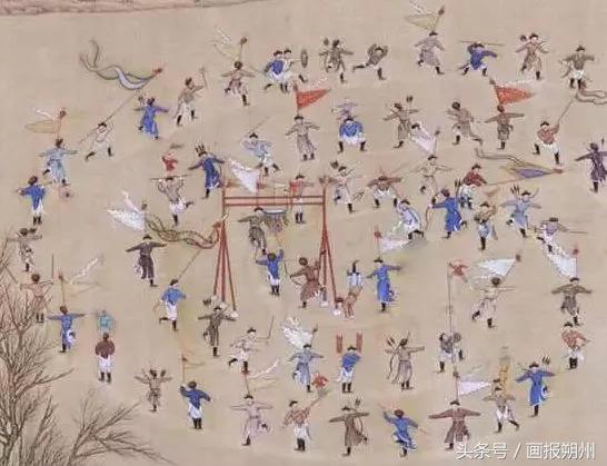 运动会名画,运动古画