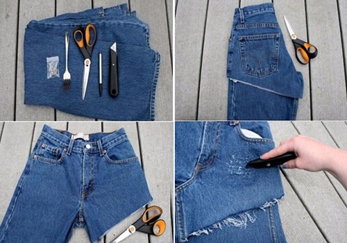 破洞裤子怎么废物利用,破洞裤子改造夏天