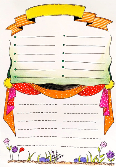 好书推荐手抄报a4纸竖版模板,竖版阅读手抄报模板可打印高清