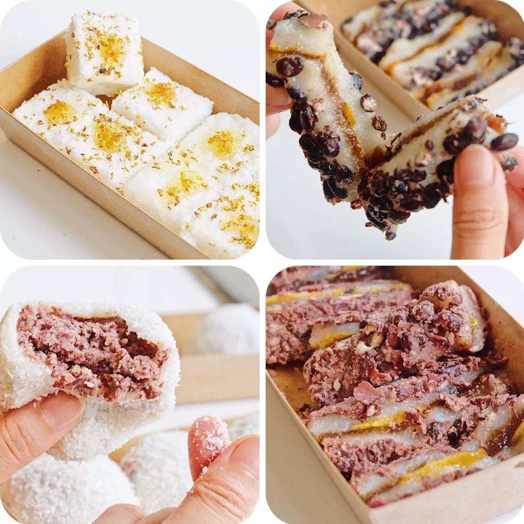 意外爆火的美食店铺,爆火的米糕