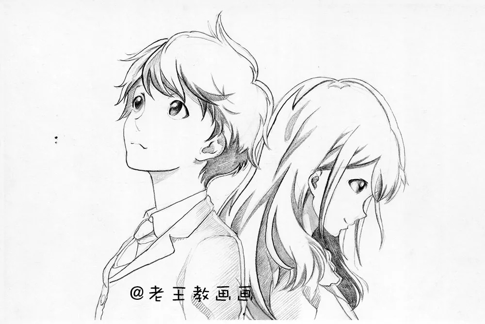 漫画人物简笔画简单又好看,漫画人物简笔画古风难