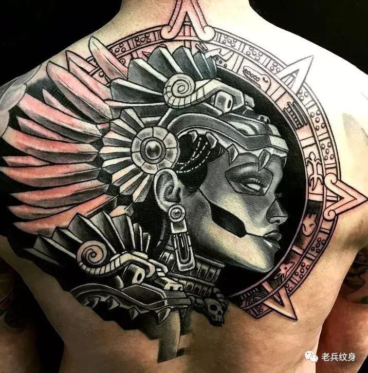 纹身玛雅图腾花臂图案大全,玛雅纹身图腾素材
