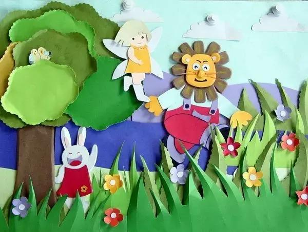 幼儿园墙面装饰教程简单,幼儿园墙面装饰好玩的颜色