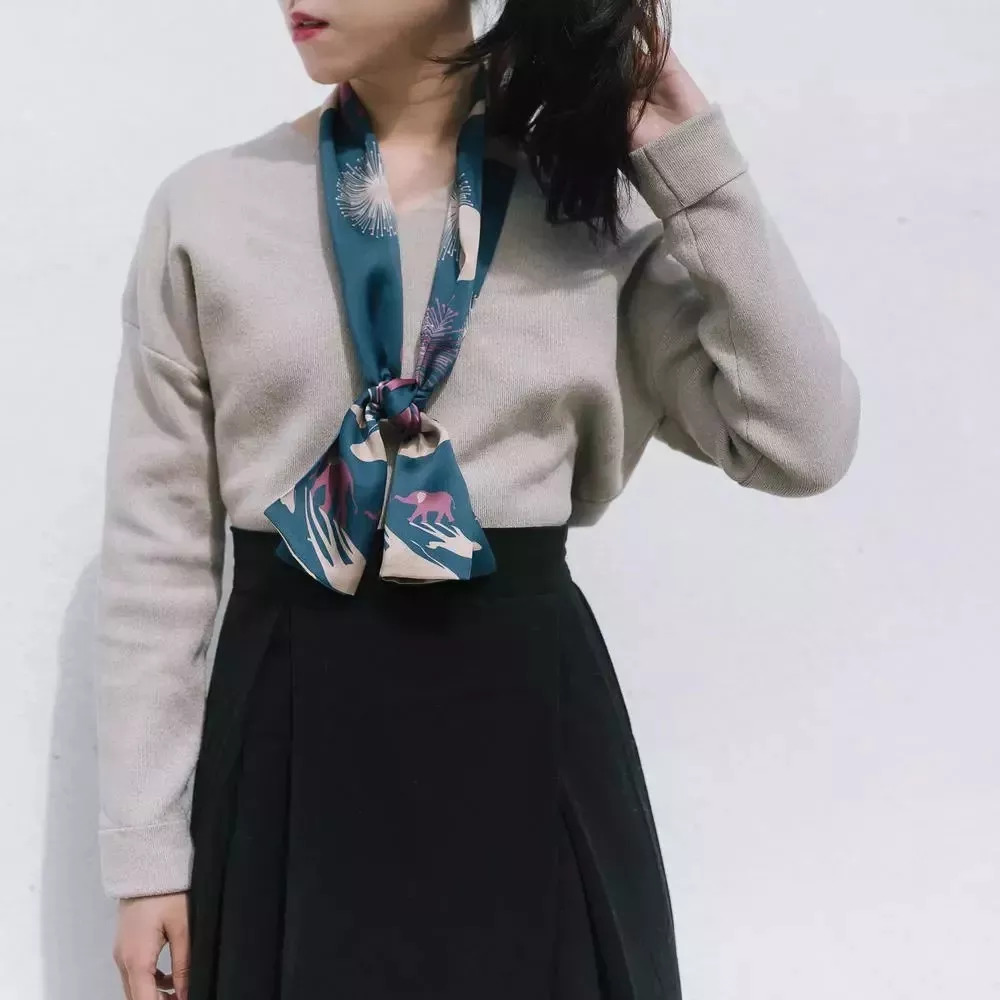 石原里美丝巾搭配图片,石原里美丝巾戴法