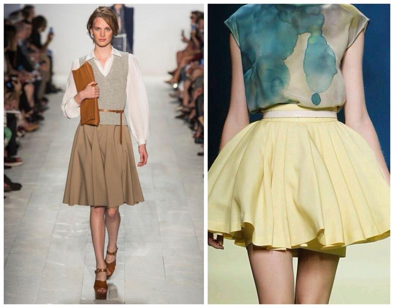 百褶裙层次感,百褶结合的裙子