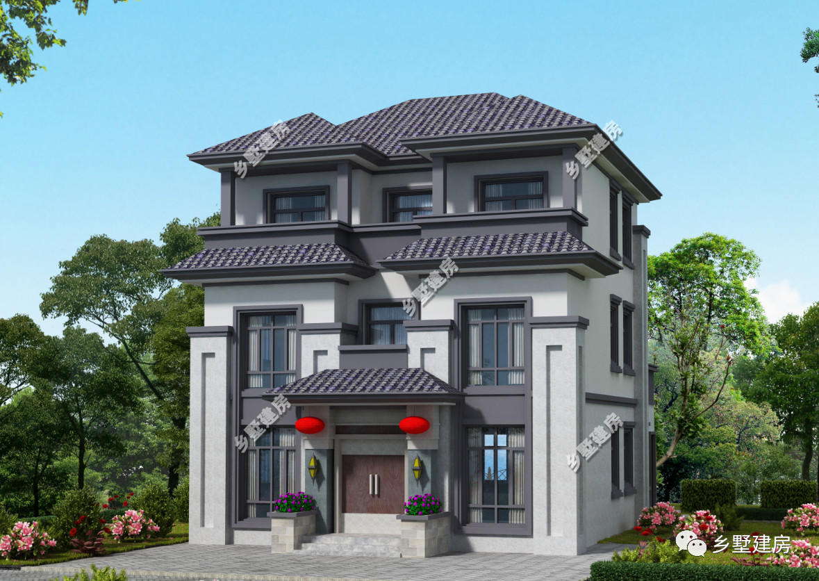 看看花200万乡下建的别墅外观,只花了33万修的农村小别墅