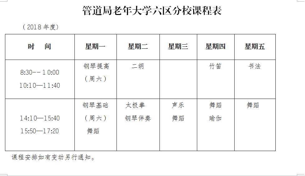 老年大学开学最新通知,伊春老年大学2024年课程表