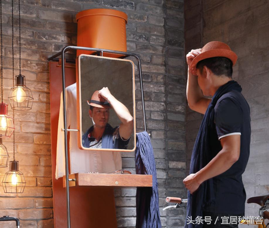 可移动衣帽架落地卧室网红款1.2米,衣帽架小户型设计