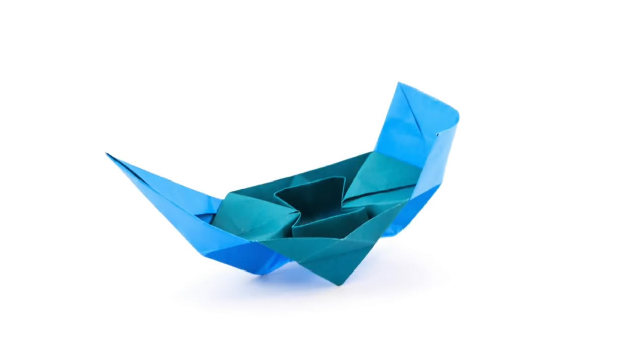 用折纸折出可以装100个硬币的纸船,乌篷船折纸十二种纸船的折法图解