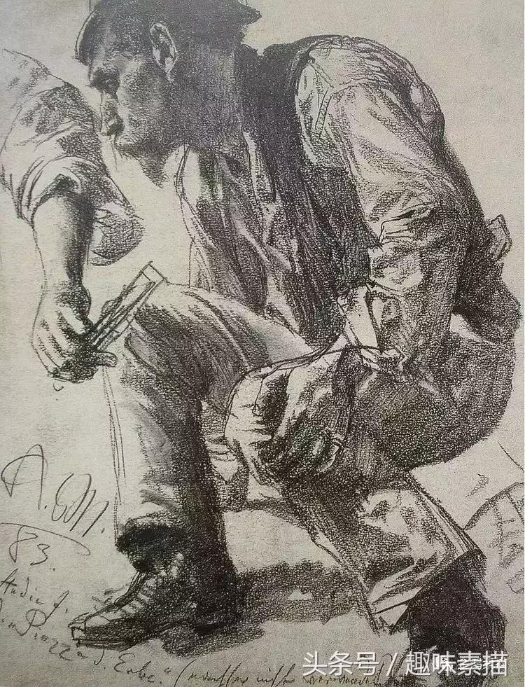 刘斌画家素描作品,俄罗斯十大素描画家